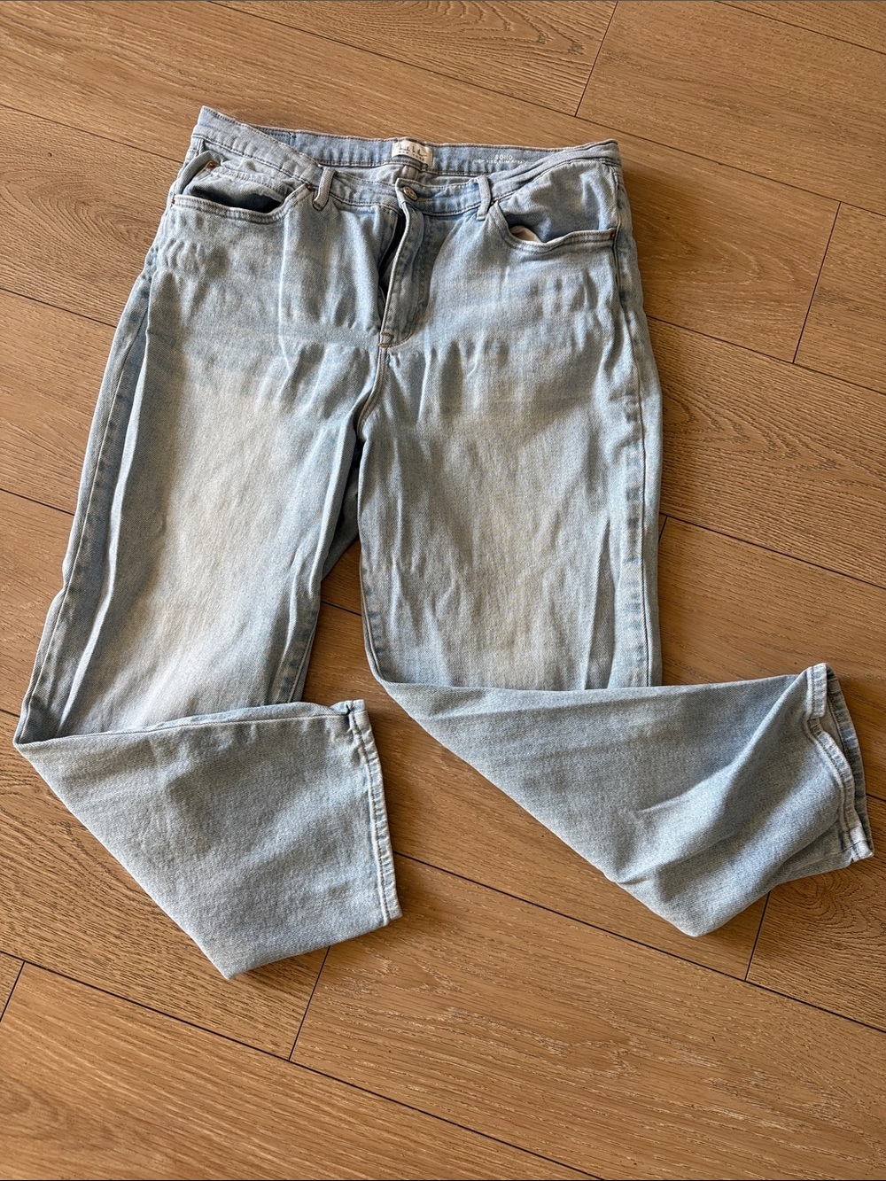 Nicole Miller Light Blue High-Rise Straight Jeans